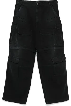 Balenciaga Herren, Jeans, Schwarzk, MGröße:
