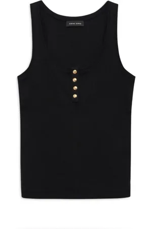 ANINE BING Damen, Oberteile, Schwarzk, LGröße: