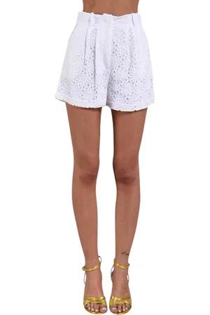 ACTUALEE Damen, Shorts, Weiß, SGröße: