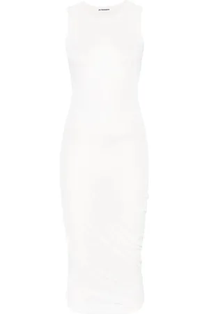 Jil Sander Damen, Kleider, Weiß, LGröße: