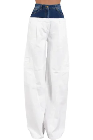 Elisabetta Franchi Damen, Jeans, Weiß, W32Größe: