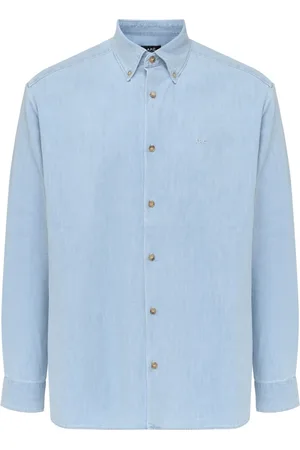 A.P.C. Herren, Shirts, Blau, MGröße: