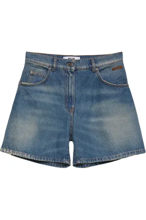 Msgm Damen, Shorts, Blau, 2XSGröße: