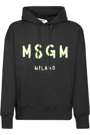 Msgm Herren, Sweatshirts & Hoodies, Schwarzk, SGröße: