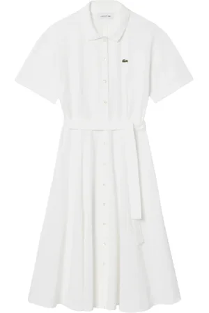 Lacoste Damen, Kleider, Weiß, SGröße: