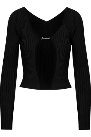 Jacquemus Damen, Strickwaren, Schwarzk, SGröße: