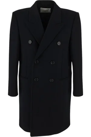 Saint Laurent Herren, Mäntel, Schwarzk, LGröße: