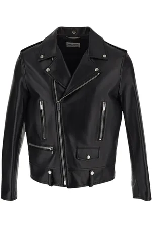 Saint Laurent Herren, Jacken, Schwarzk, LGröße: