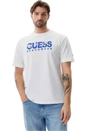 Guess Herren, Oberteile, Weiß, MGröße:
