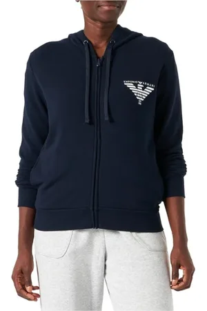 Emporio Armani Damen, Sweatshirts & Hoodies, Blau, XSGröße: