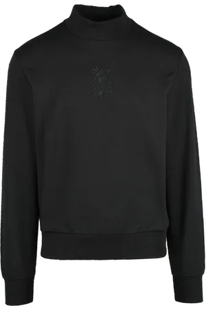 Bikkembergs Herren, Sweatshirts & Hoodies, Schwarzk, LGröße: