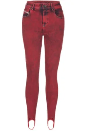 Diesel Damen, Jeans, Rot, W26 L32Größe: