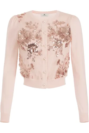 Elisabetta Franchi Damen, Strickwaren, Rosa, XLGröße: