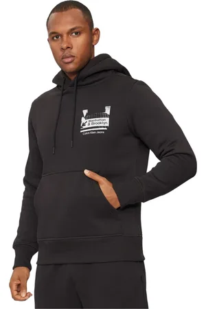 Calvin Klein Herren, Sweatshirts & Hoodies, Schwarzk, SGröße: