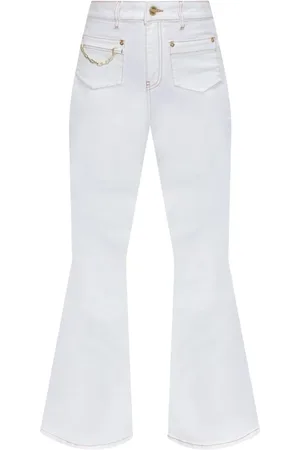 Ganni Damen, Hosen, Weiß, W26Größe: