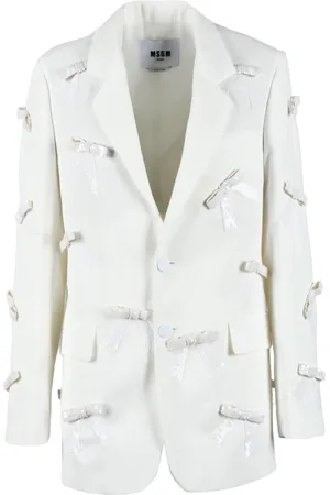 Msgm Damen, Jacken, Weiß, XSGröße: