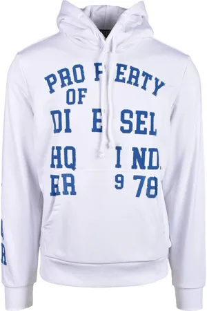 Diesel Herren, Sweatshirts & Hoodies, Weiß, 2XLGröße: