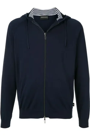 Emporio Armani Herren, Sweatshirts & Hoodies, Blau, MGröße: