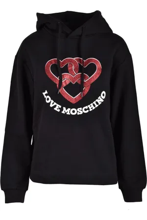 Moschino Damen, Sweatshirts & Hoodies, Schwarzk, SGröße: