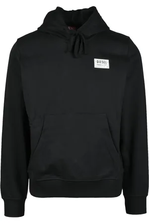 Diesel Herren, Sweatshirts & Hoodies, Schwarzk, LGröße: