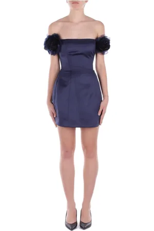 Elisabetta Franchi Damen, Kleider, Blau, LGröße: