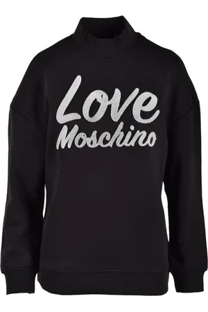 Moschino Damen, Sweatshirts & Hoodies, Schwarzk, MGröße:
