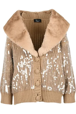 BLUMARINE Damen, Strickwaren, Braun, XSGröße: