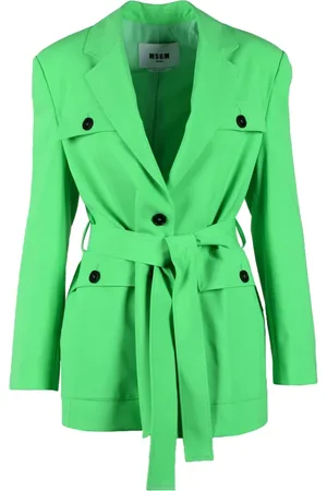 Msgm Damen, Mäntel, Grün, 2XSGröße: