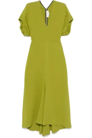 Victoria Beckham Damen, Kleider, Grün, SGröße: