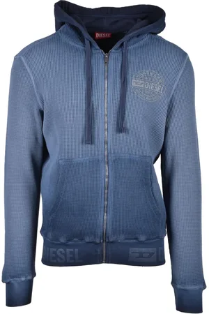 Diesel Herren, Sweatshirts & Hoodies, Blau, MGröße: