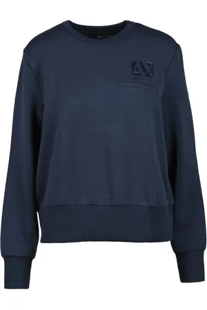 Armani Exchange Damen, Sweatshirts & Hoodies, Blau, LGröße: