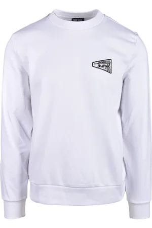 Diesel Herren, Sweatshirts & Hoodies, Weiß, LGröße: