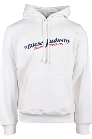 Diesel Herren, Sweatshirts & Hoodies, Weiß, MGröße: