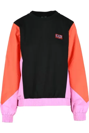 EA7 Damen, Sweatshirts & Hoodies, Mehrfarbig, LGröße: