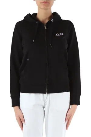 sun68 Damen, Sweatshirts & Hoodies, Schwarzk, SGröße: