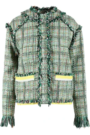 Msgm Damen, Jacken, Grün, XSGröße: