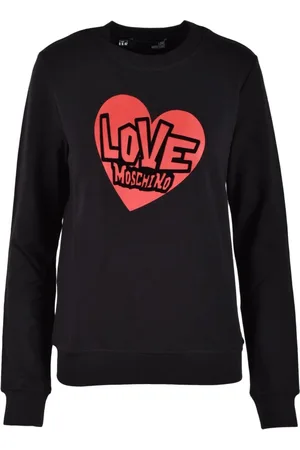 Moschino Damen, Sweatshirts & Hoodies, Schwarzk, MGröße: