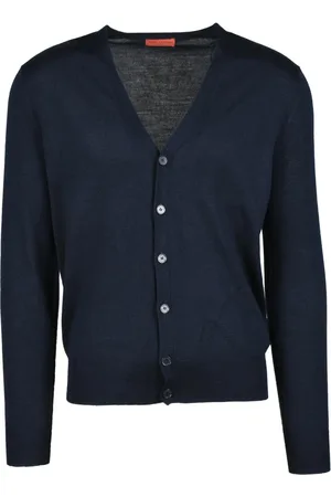 BALLANTYNE Herren, Strickwaren, Blau, SGröße: