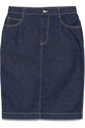 Maison Kitsuné Damen, Röcke, Blau, W25Größe: