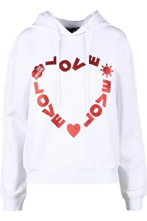 Moschino Damen, Sweatshirts & Hoodies, Weiß, SGröße: