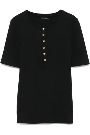 ANINE BING Damen, Oberteile, Schwarzk, SGröße:
