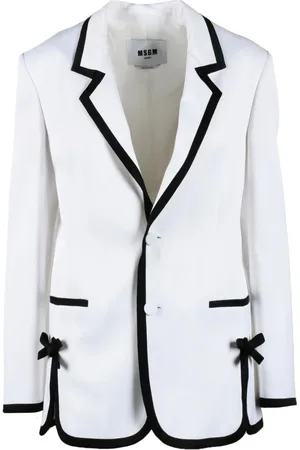 Msgm Damen, Jacken, Weiß, 2XSGröße: