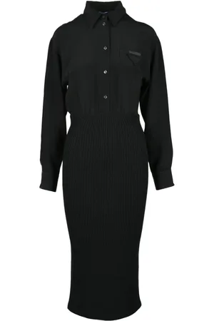 Prada Damen, Kleider, Schwarzk, SGröße: