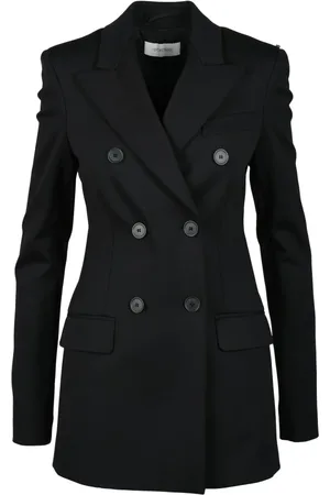 Sportmax Damen, Jacken, Schwarzk, XLGröße: