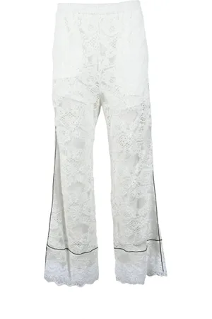 Msgm Damen, Hosen, Weiß, SGröße: