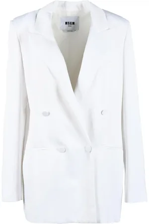Msgm Damen, Jacken, Weiß, MGröße: