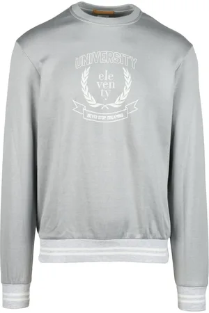 ELEVENTY Herren, Sweatshirts & Hoodies, Grau, MGröße: