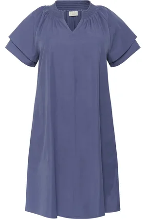 Kaffe Damen, Kleider, Blau, 4XLGröße: