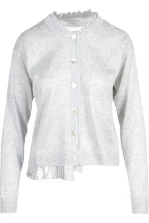 BALLANTYNE Damen, Strickwaren, Grau, MGröße: