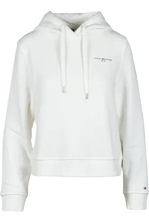 Tommy Hilfiger Damen, Sweatshirts & Hoodies, Weiß, LGröße: